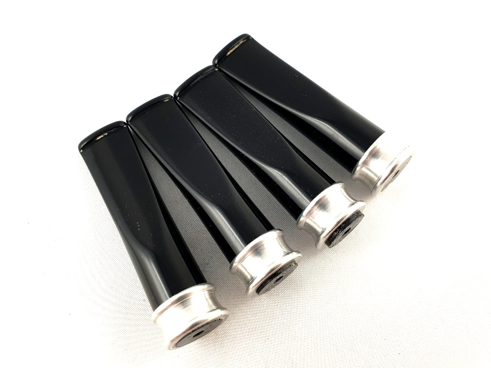 Akrylový náustek kratší, sedlový se stříbrným prstencem