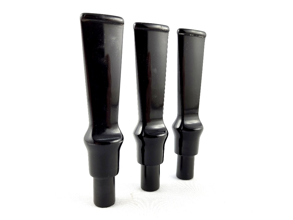 Akrylový náustek černý 7cm s čepem 9mm
