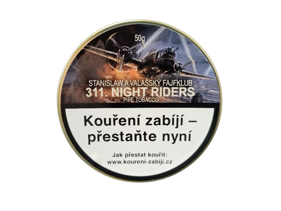 Dýmkový tabák Stanislaw a Valašský Fajfklub 311. Night Riders 50g