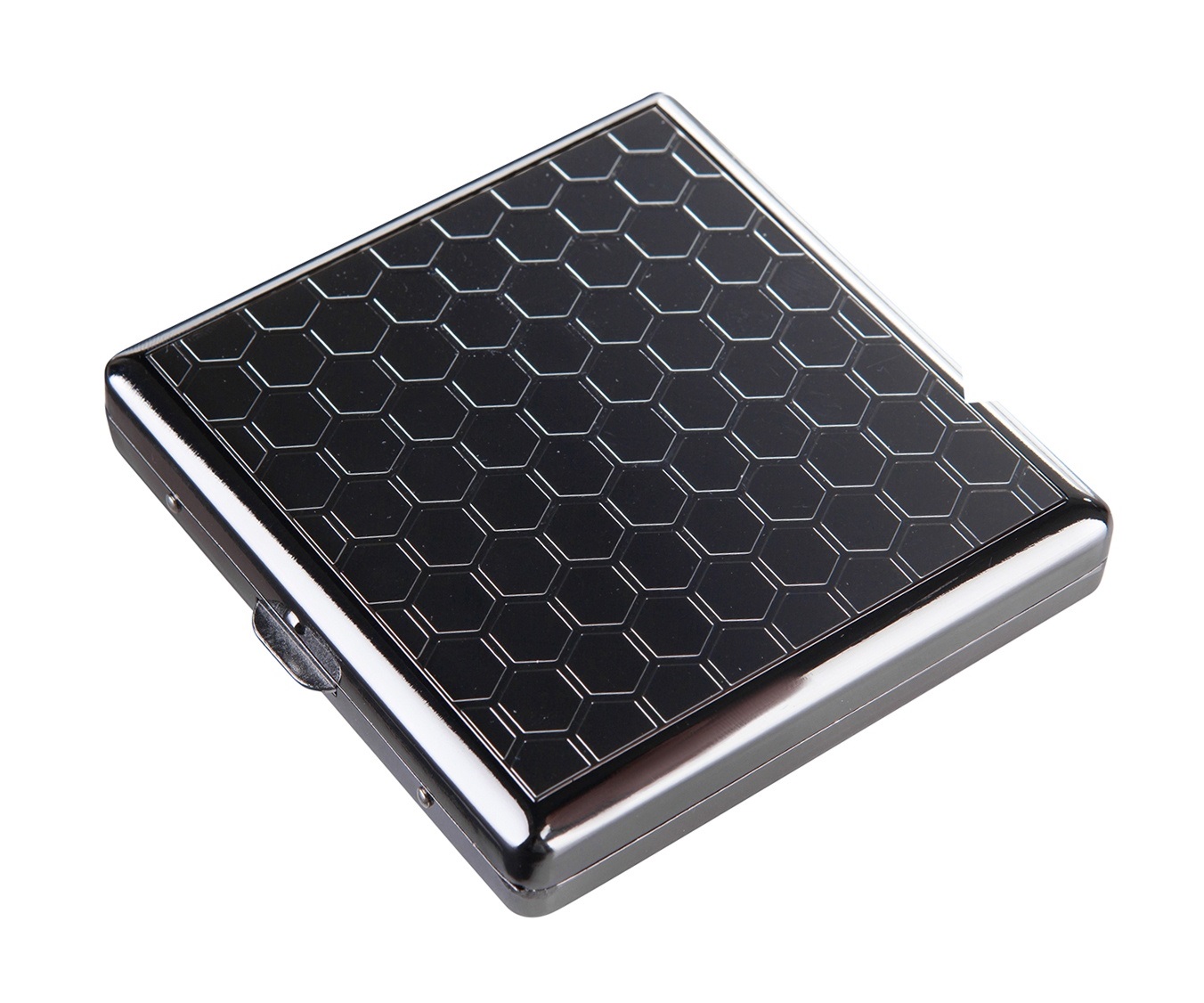 Cigaretové pouzdro Angelo silver/black, 20cig.