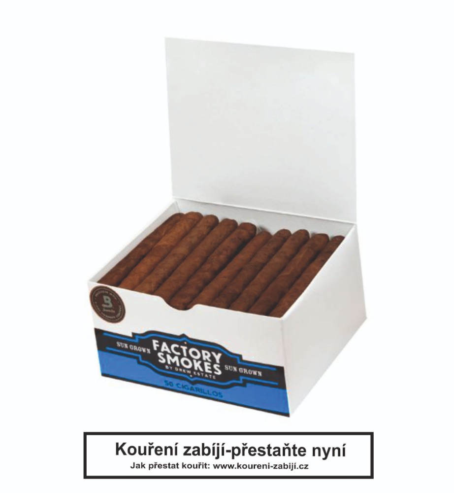Doutníky Factory Smokes Sun Grown Cigarillo, 50ks
