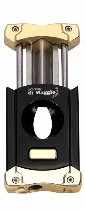 Doutníkový ořezávač V-Cut, black/gold 