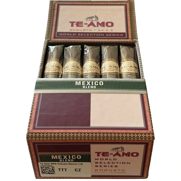 Doutníky Te Amo World Selection Series Robusto Mexico, 15ks
