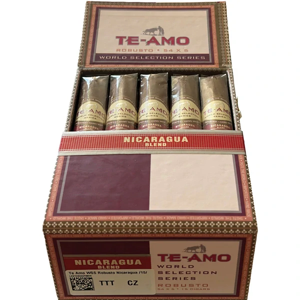 Doutníky Te Amo World Selection Series Robusto Nicaragua, 15ks
