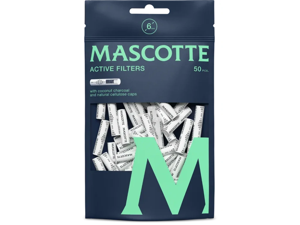 Cigaretové filtry Mascotte Active Filters 6 mm, 50ks