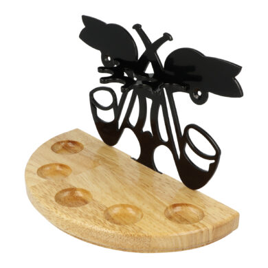 Stojánek na dýmky půlkulatý, 5ks, SPC, natural
