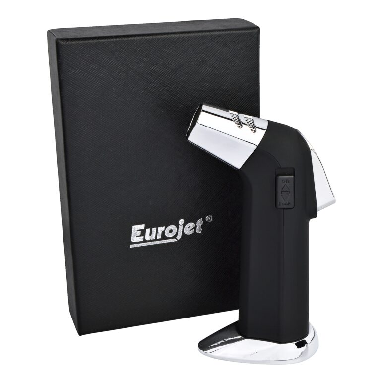 Stolní zapalovač Eurojet 2xjet TORCH černý