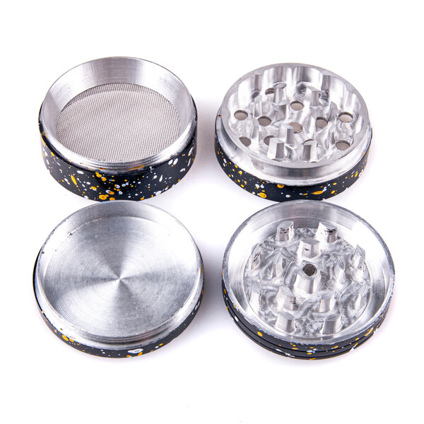 Drtička hliníková Mramor CNC černá, 50mm