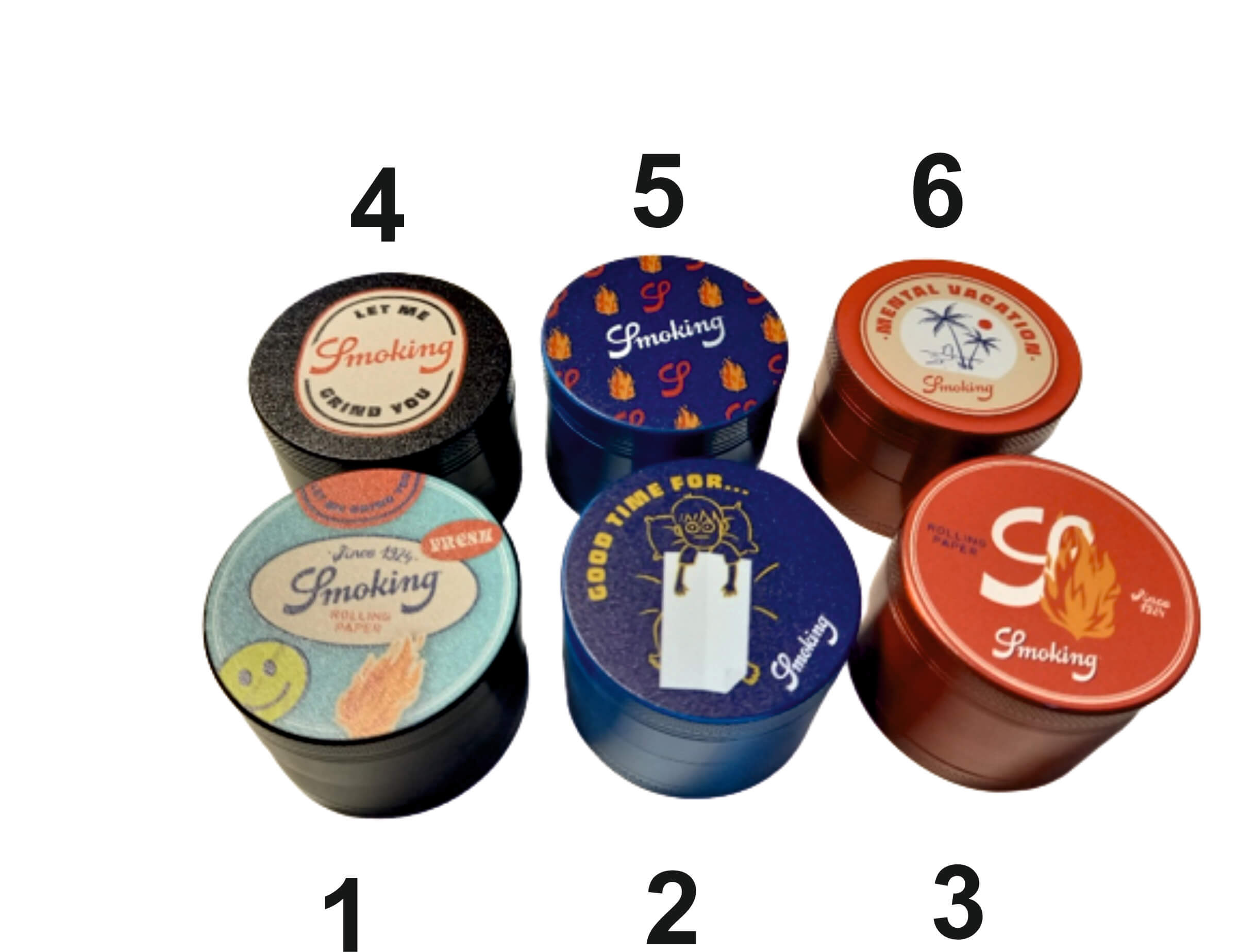 Drtič tabáku kovový Smoking 4PART Grinder, 4.díl., 50mm