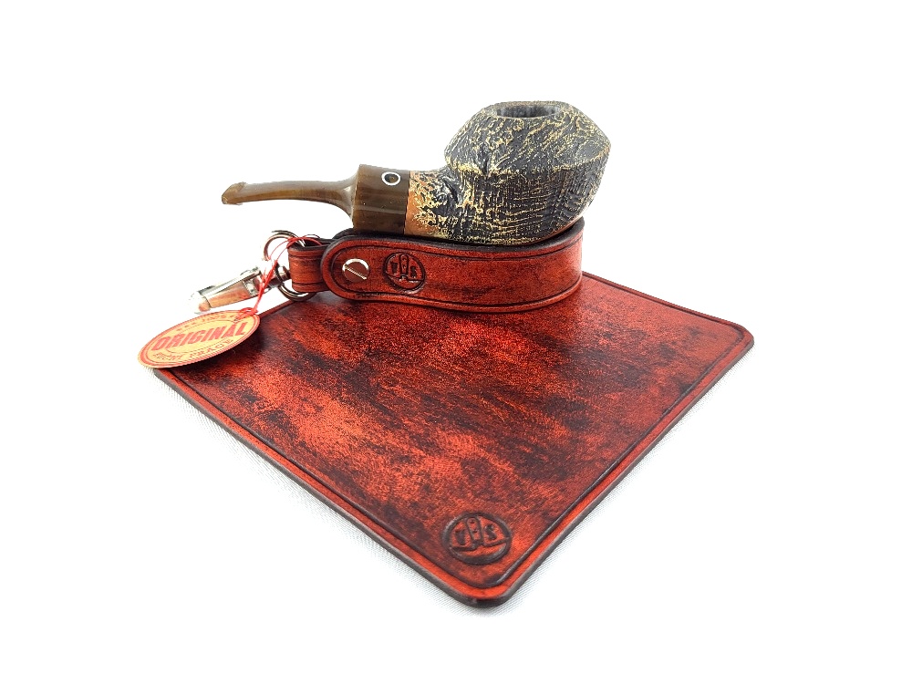 Podložka na přípravu tabáku se stojánkem - kůže 19