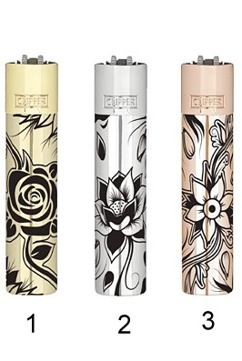 Zapalovač Clipper Metallic Flower+Giftbox, 1ks