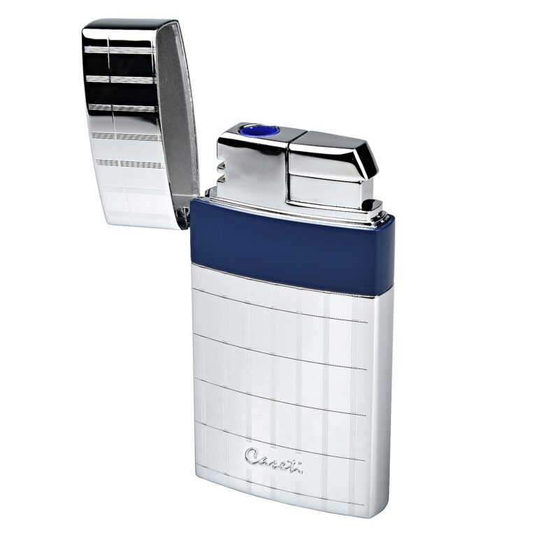 Tryskový zapalovač Caseti Nice chrome-blue 