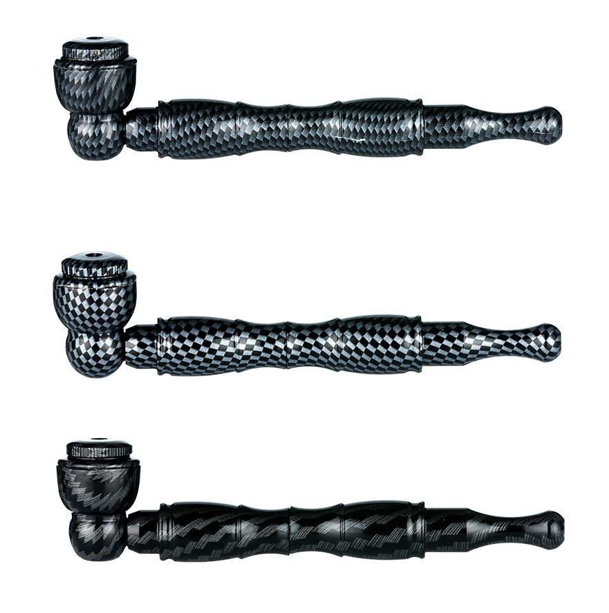 Dýmka, šlukovka kovová carbon-optik assort, 11cm