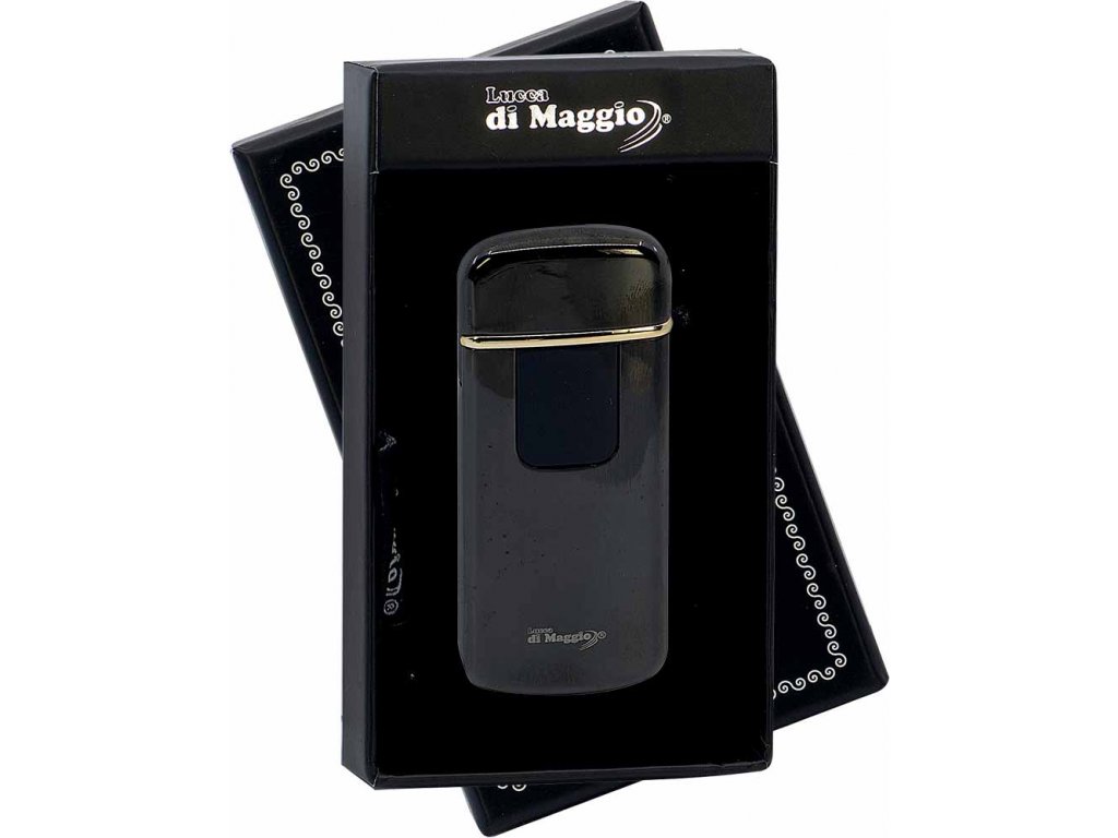 USB zapalovač Lucca di Maggio, černý