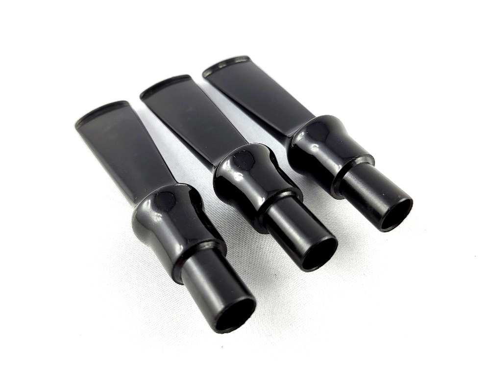 Akrylový náustek černý 7cm s čepem 9mm