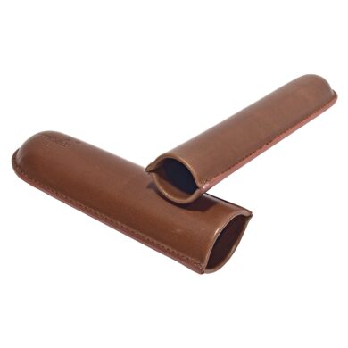 Pouzdro na 1 doutník Angelo, hnědé, koženka, 160mm