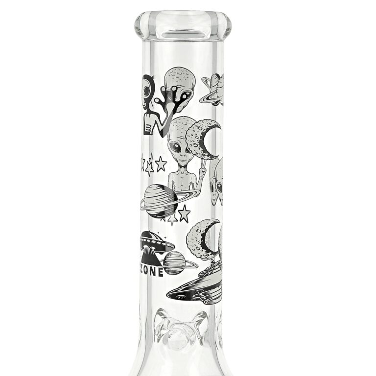 Skleněný bong Super Heroes Beaker Aliens, 35cm
