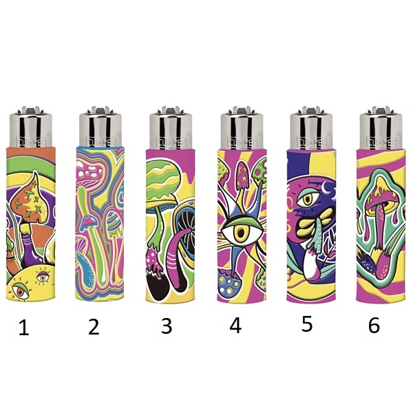 Zapalovač Clipper Pop Covers Mush World, 1ks