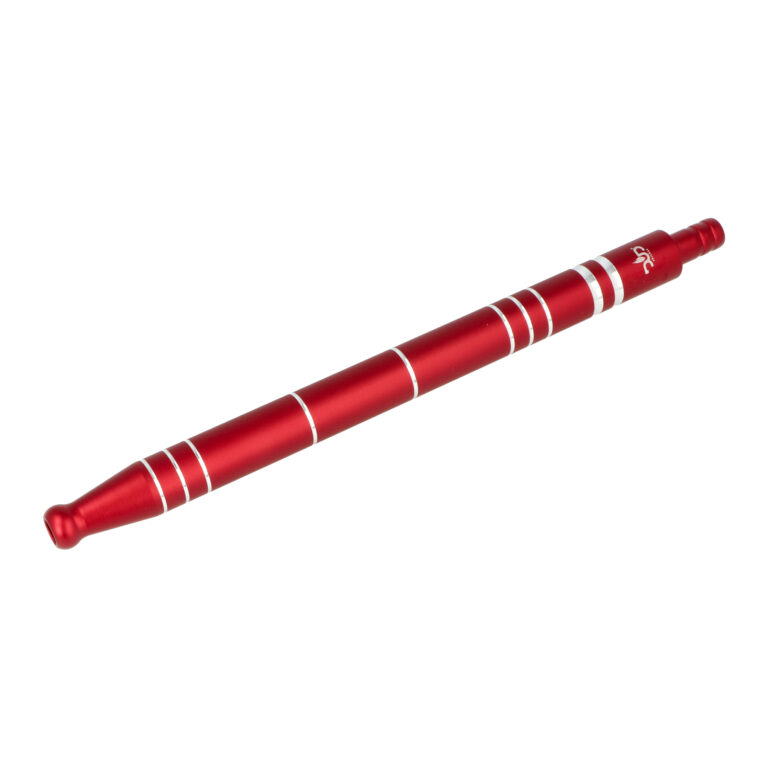 Kovový náústek pro vodní dýmky DUD červený, 30cm