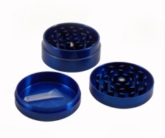 Drtič tabáku 3x kov černý, 50mm 