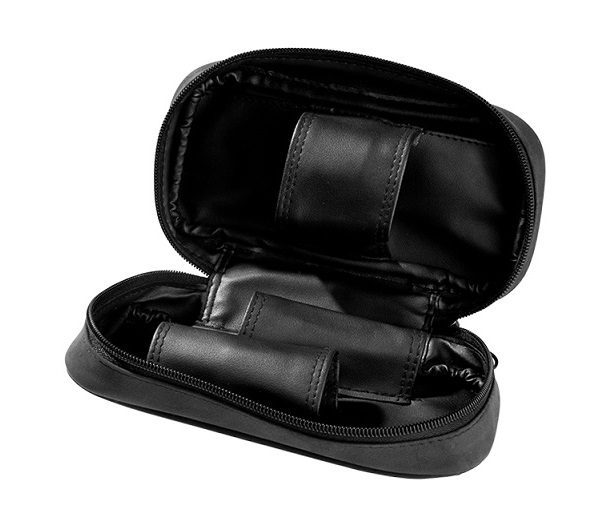 Pouzdro na 2 dýmky etue Angelo, černá kůže