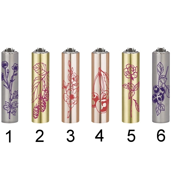 Zapalovač Clipper Metal Cover Elegant Plants, 1ks