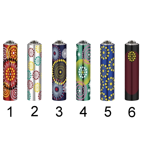 Zapalovač Clipper Metal Cover Firework Patterns
