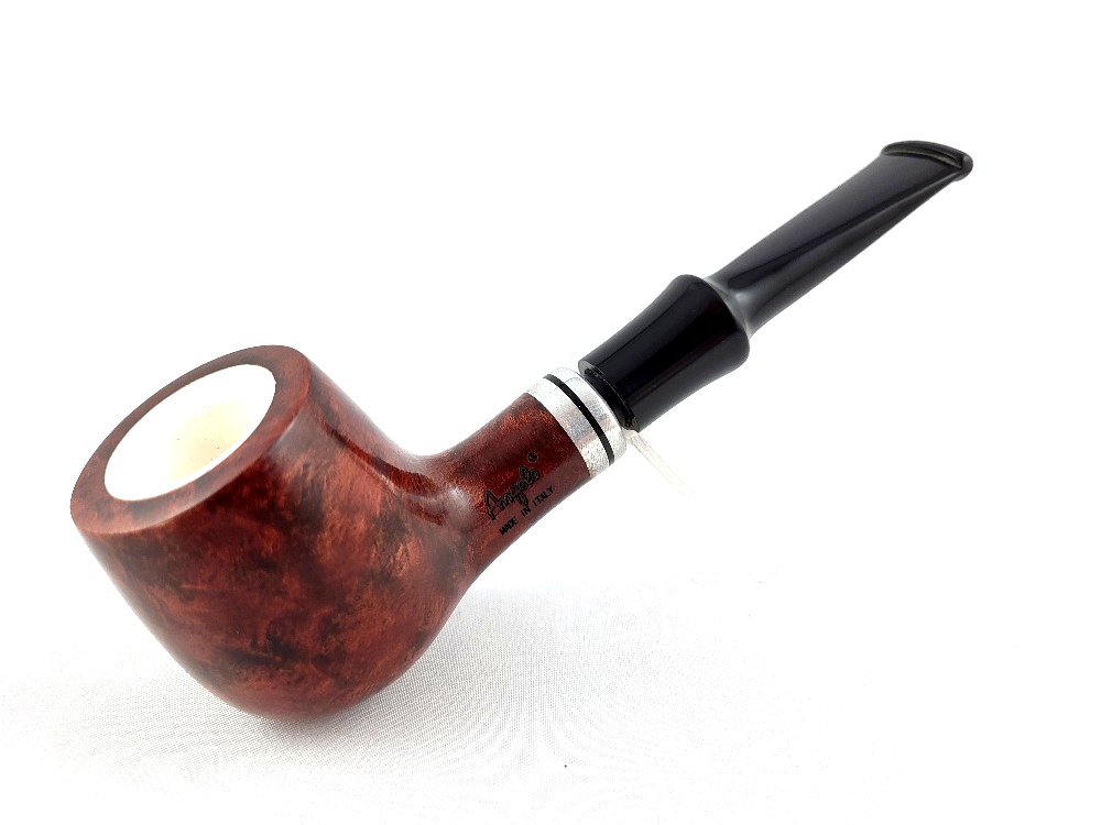 Dýmka Angelo Meerschaum Straight s pouzdrem, filtr 9mm
