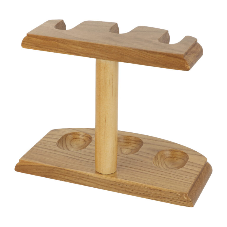 Stojánek na 3 dýmky, rovný, světlý