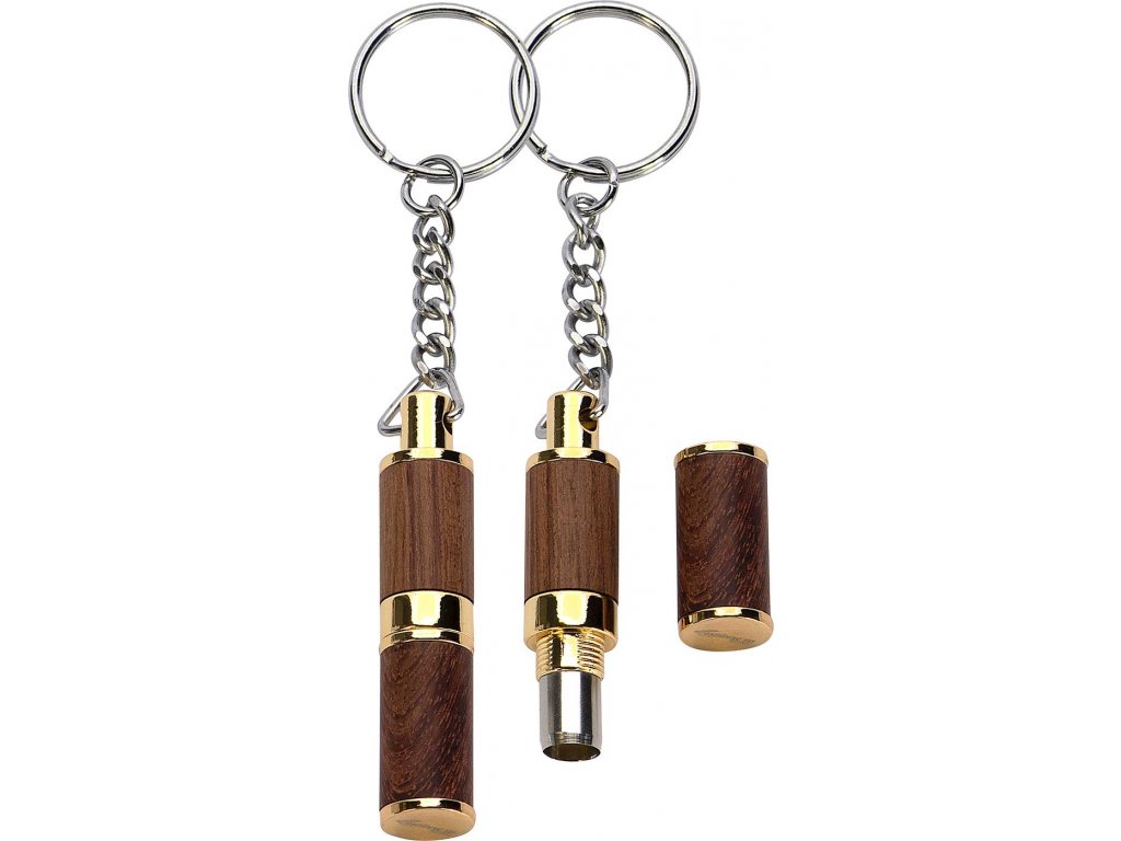Vyštípávač doutníků přívěšek dřevo-kov, zlatý