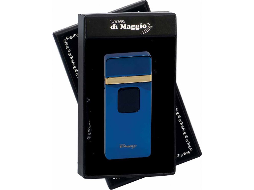 USB zapalovač Lucca di Maggio, luxusní modrý