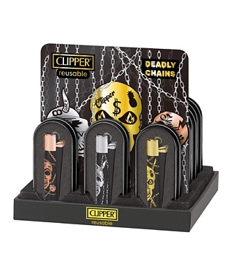 Zapalovač Clipper Deadly Chains+Giftbox