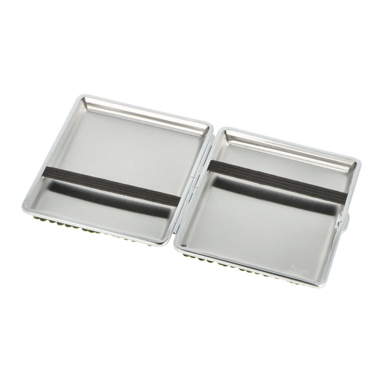 Cigaretové pouzdro Pailletten, růžová/černá 20cig.