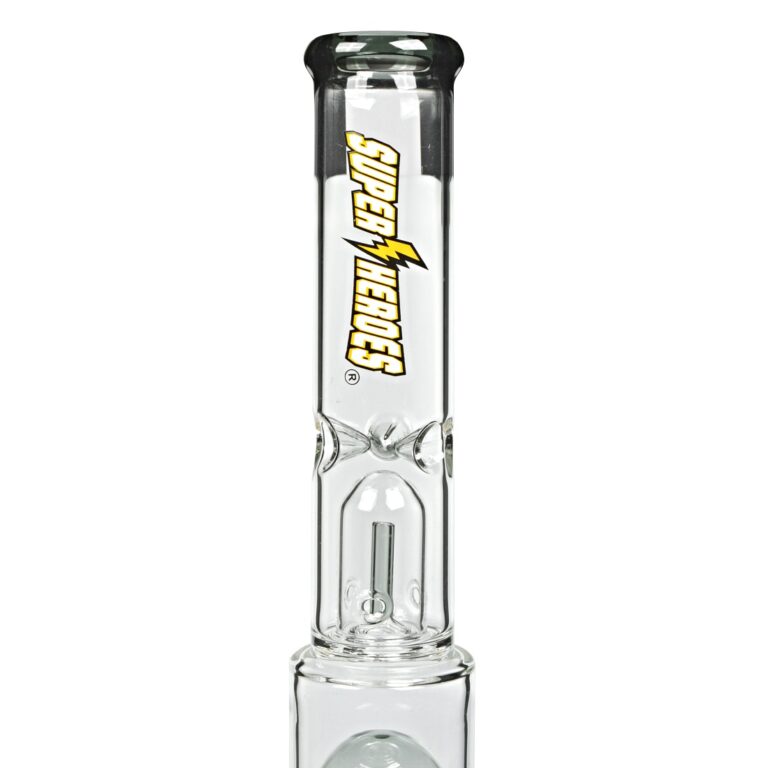 Skleněný bong s perkolací Super Heroes Beaker Tower Trans., 59cm