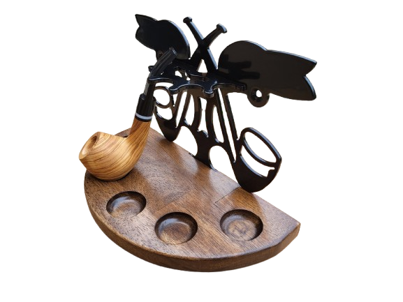 Stojánek na dýmky půlkulatý, 5ks, SPC, tobacco