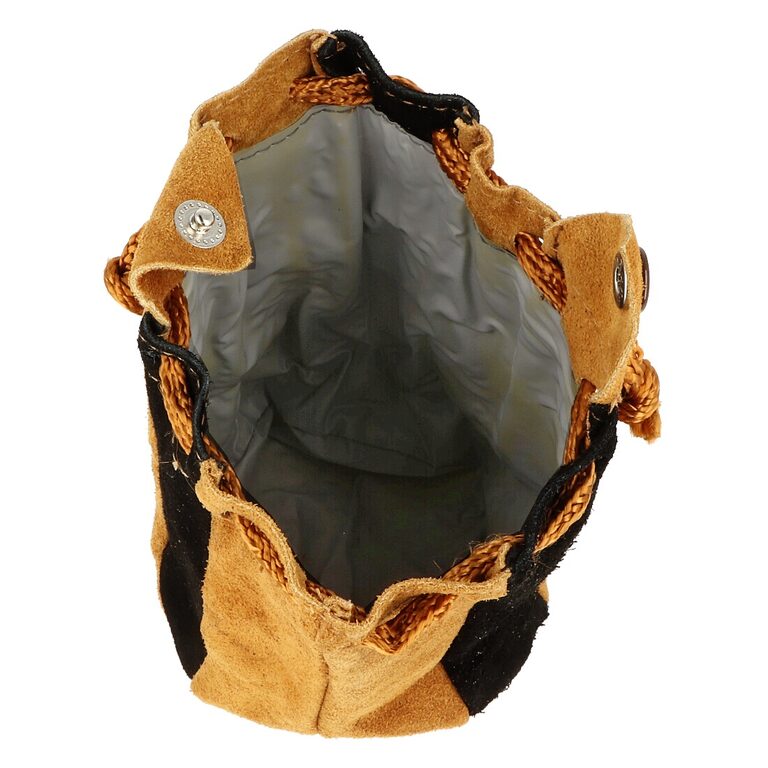 Pytlík na tabák, kůže černo-béžová