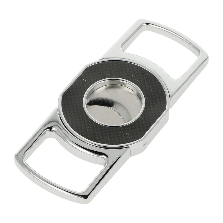 Doutníkový ořezávač Power černý karbon, 21mm 