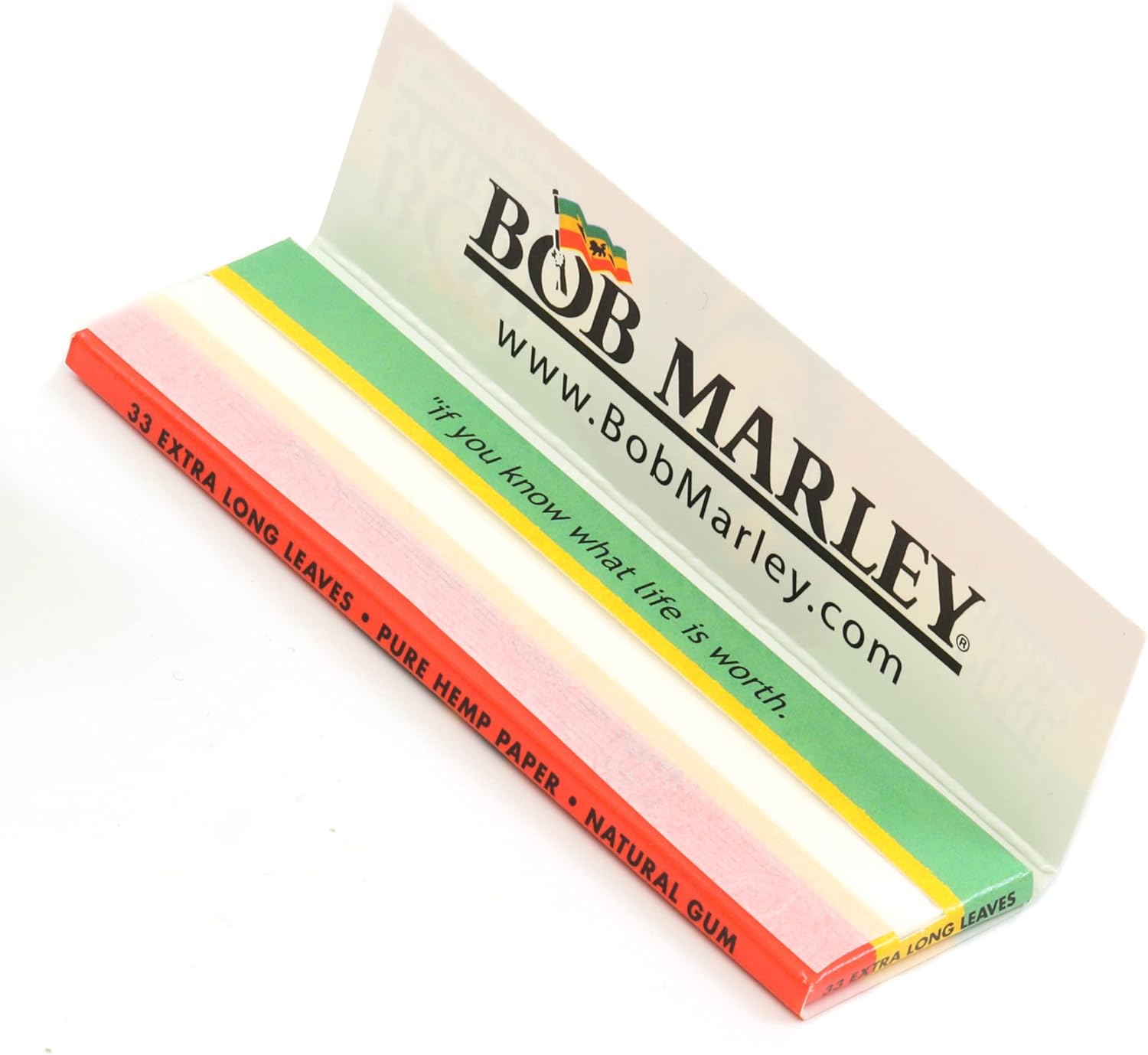Konopné cigaretové papírky Bob Marley. Extra long 1ks