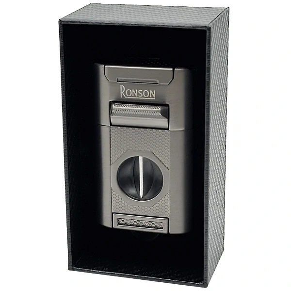 Doutníkový zapalovač Ronson Giant RGL121 Gun Metal