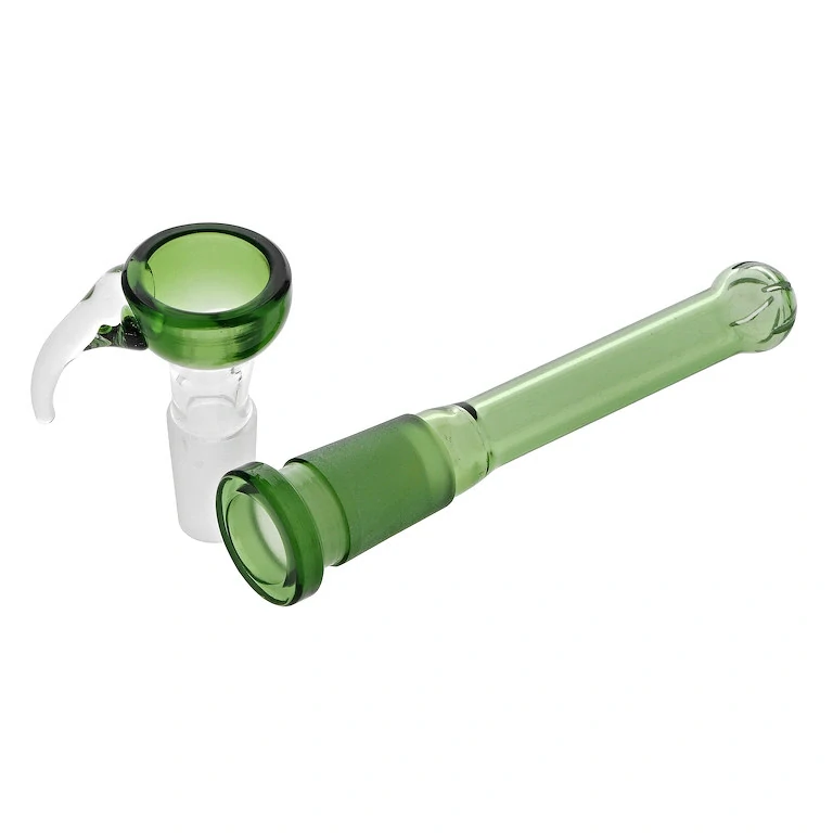 Skleněný bong s perkolací Grace Glass Beaker Green Triple Tree, 35cm 