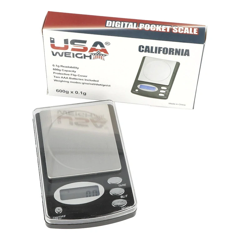 Digitální váha kapesní USA California 0,1 - 600g