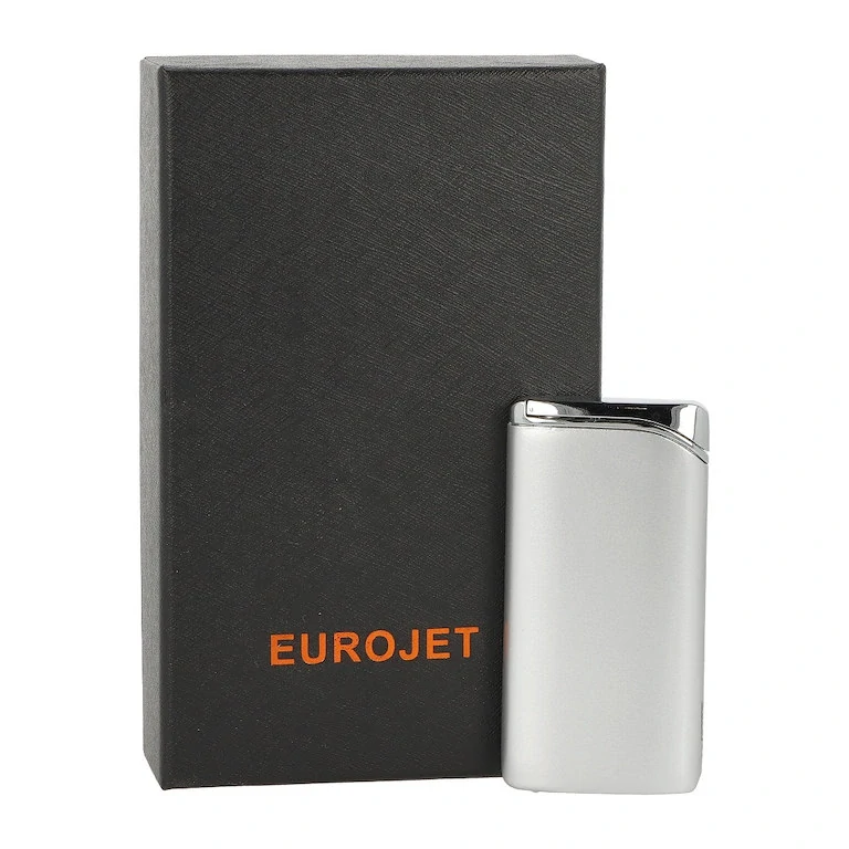 Zapalovač Eurojet Turbo Thin stříbrný