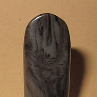 Akrylový náustek šedo/černý