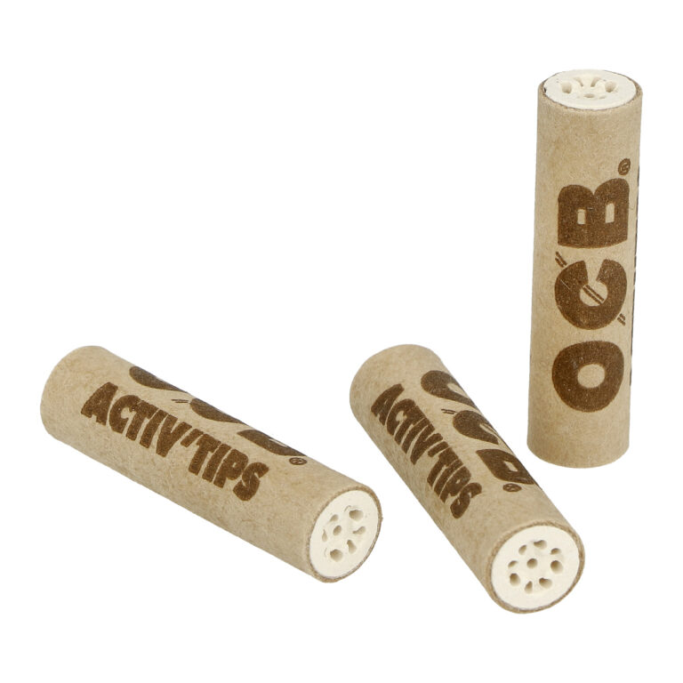 Cigaretové filtry OCB Virgin Activ Tips Slim 7mm, charcoal