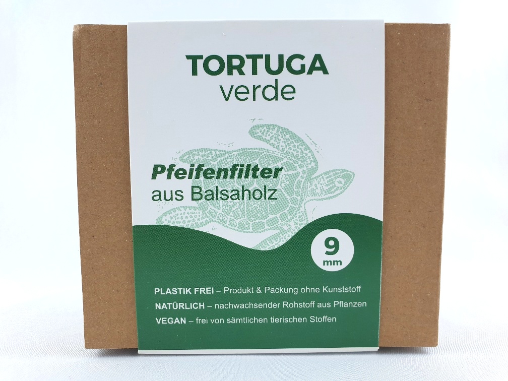 Balsové filtry do dýmky Tortuga Verde 9 mm 10 ks