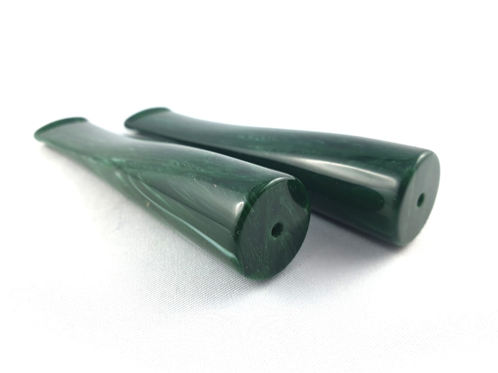 Akrylový náustek zelený/dlouhý