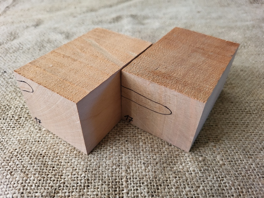 Přířezy z Americké třešně s prasklinami 2ks (AT17)