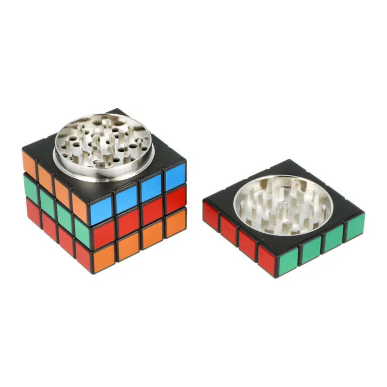 Drtič tabáku kovový Super Heroes Cube, 58x58x58mm