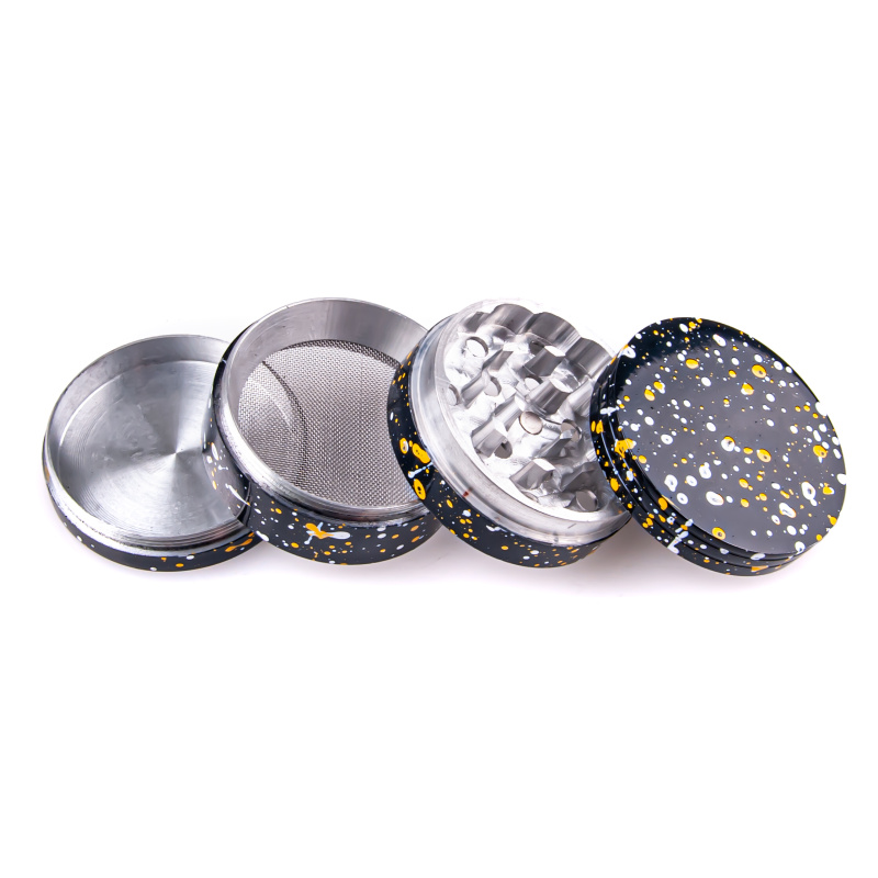 Drtička hliníková Mramor CNC černá, 50mm