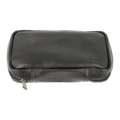 Pouzdro na 2 dýmky etue Angelo černé, kožené